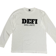 DEFIビックロゴBRILLANTE 長袖Tシャツ　ホワイトの画像