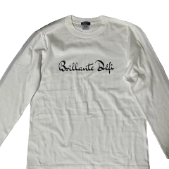 BRILLANTE DEFI unisex　長袖Ｔシャツ ホワイトの画像