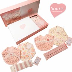 Souris(スーリー)「ギフトボックス付きスタイ2枚＆レッグウォーマーセット」(F)の画像