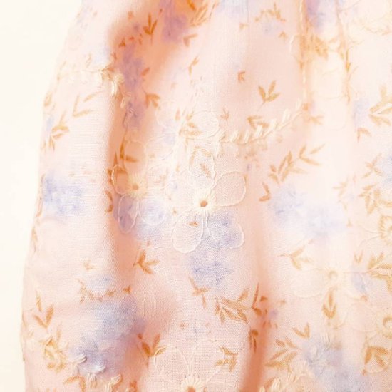 Souris(スーリー)「フラワープリント&刺繍ジャンパースカート」（110-130cm）画像