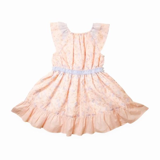 Souris(スーリー)「フラワープリント&刺繍ジャンパースカート」（110-130cm）画像