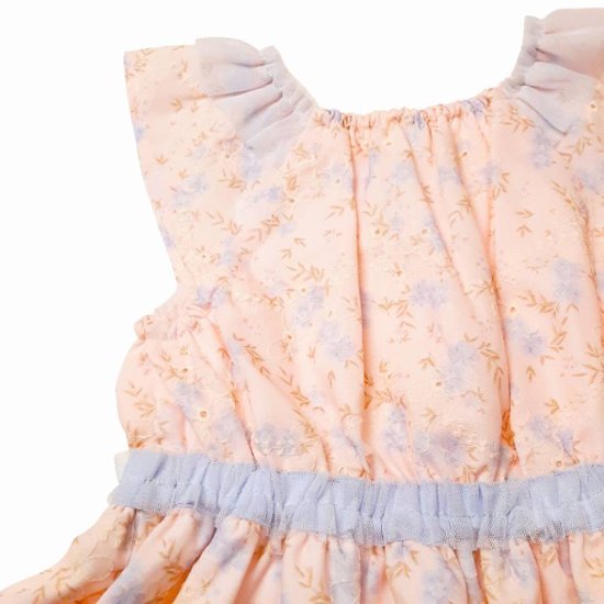 Souris(スーリー)「フラワープリント&刺繍ジャンパースカート」（110-130cm）画像