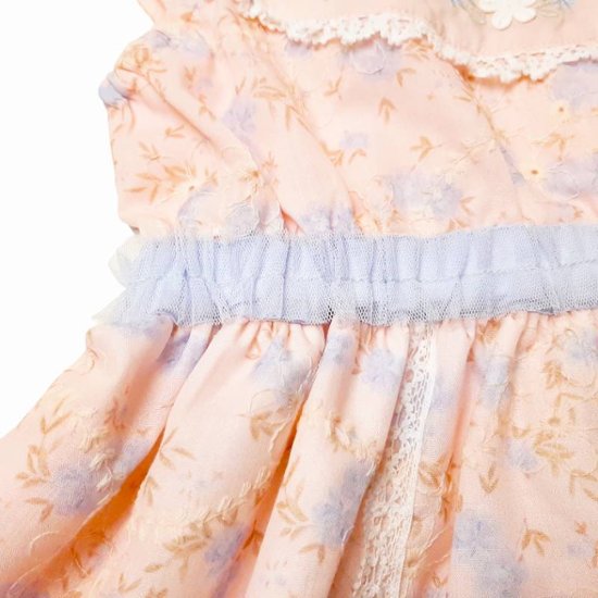 Souris(スーリー)「フラワープリント&刺繍ジャンパースカート」（110-130cm）画像