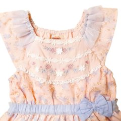 Souris(スーリー)「フラワープリント&刺繍ジャンパースカート」（110-130cm）画像