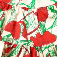 maarook「レッドリボンフラワーＰＴティアードワンピース」(90-130cm)  画像