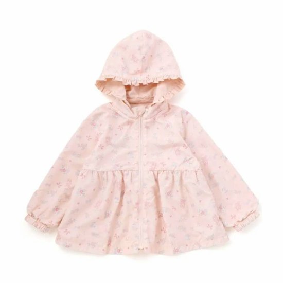 SLAP SLIP(スラップスリップ) 「フリルフード付きタフタリバーシブルジャケットgirls」(80-130cm) 画像