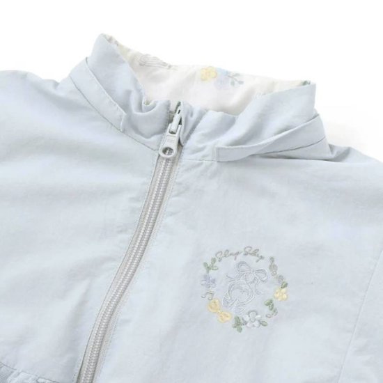 SLAP SLIP(スラップスリップ) 「フリルフード付きタフタリバーシブルジャケットgirls」(80-130cm) 画像