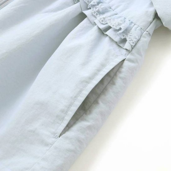 SLAP SLIP(スラップスリップ) 「フリルフード付きタフタリバーシブルジャケットgirls」(80-130cm) 画像