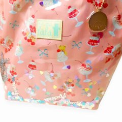 fafa 「【モンチッチコラボ】PELIA ハートスパンコール入りトートバッグ」（F）メール便送料198円対応可画像