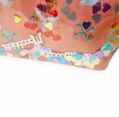 fafa 「【モンチッチコラボ】PELIA ハートスパンコール入りトートバッグ」（F）メール便送料198円対応可画像