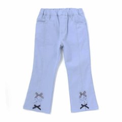 SLAP SLIP(スラップスリップ) 「裾リボン付きストレッチツイルパンツ」(100-130cm) 【メール便送料198円対応】画像