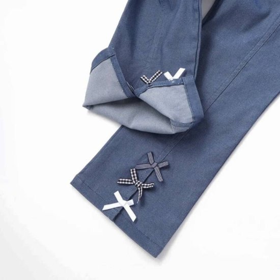 SLAP SLIP(スラップスリップ) 「裾リボン付きストレッチツイルパンツ」(100-130cm) 【メール便送料198円対応】画像