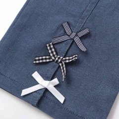 SLAP SLIP(スラップスリップ) 「裾リボン付きストレッチツイルパンツ」(100-130cm) 【メール便送料198円対応】画像