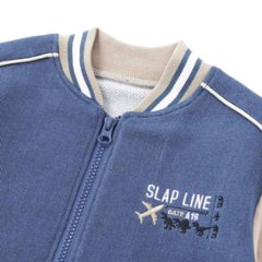 SLAP SLIP(スラップスリップ) 「恐竜＆飛行機刺繍 デニムニットスタジャン」(90-130cm) メール便送料198円対応可画像