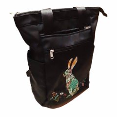 SUPER HAKKA glanta 「かくれんぼうさぎ刺繍２WAYリュックトート」F画像