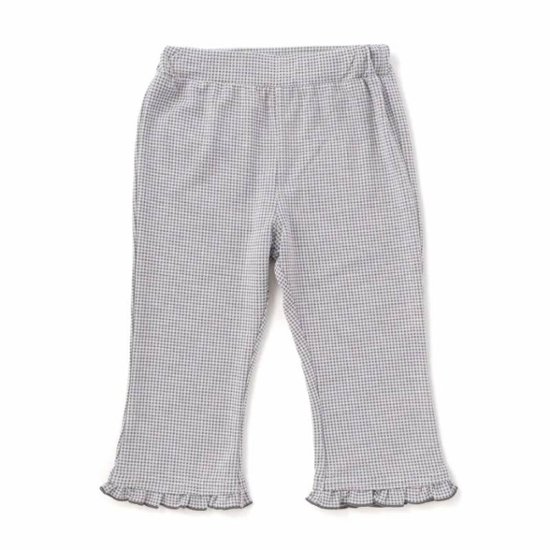 SLAP SLIP(スラップスリップ) 「裾フリル7分丈デニムニットレギンス」(80-120cm) 【メール便送料198円対応】画像