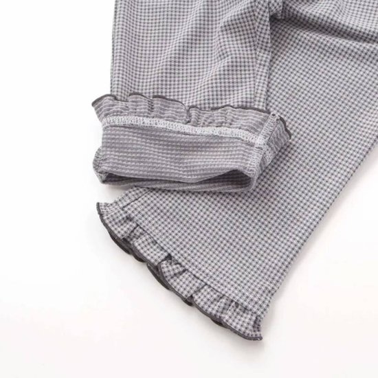 SLAP SLIP(スラップスリップ) 「裾フリル7分丈デニムニットレギンス」(80-120cm) 【メール便送料198円対応】画像