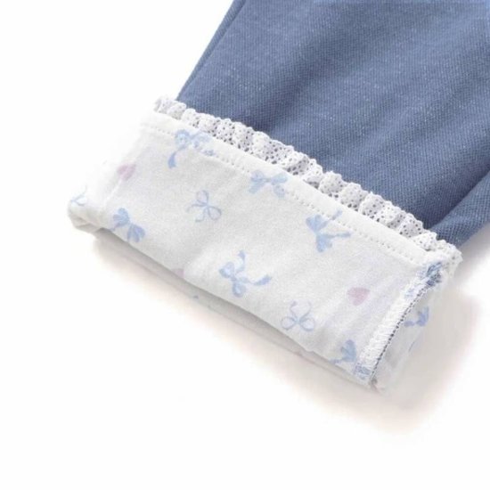 SLAP SLIP(スラップスリップ) 「折り返し裾7分丈ストレッチパンツ」(80-120cm) 【メール便送料198円対応】画像