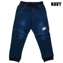 L.COPECK（エルコペック）「ニット風デニム ジョガーパンツ」(100-150cm) メール便送料198円対応可画像