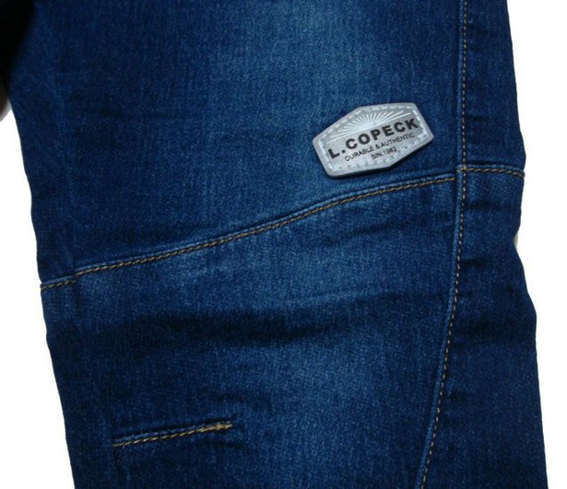 L.COPECK（エルコペック）「ニット風デニム ジョガーパンツ」(100-150cm) メール便送料198円対応可画像