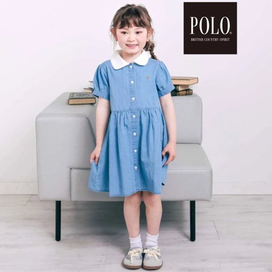SLAP SLIP(スラップスリップ) 「【POLO BCSコラボ】半袖シャツワンピース」(80~130cm) メール便送料198円対応可画像