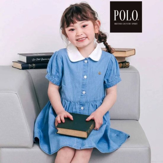 SLAP SLIP(スラップスリップ) 「【POLO BCSコラボ】半袖シャツワンピース」(80~130cm) メール便送料198円対応可画像