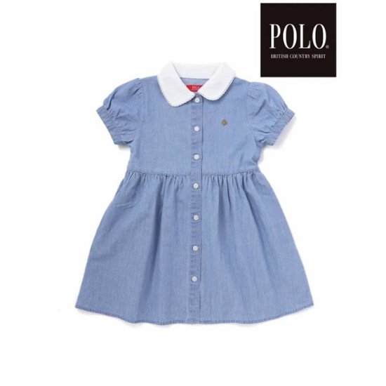 SLAP SLIP(スラップスリップ) 「【POLO BCSコラボ】半袖シャツワンピース」(80~130cm) メール便送料198円対応可画像