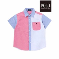 SLAP SLIP(スラップスリップ) 「【POLO BCSコラボ】切り替え半袖シャツ」(80~130cm) メール便送料198円対応可画像