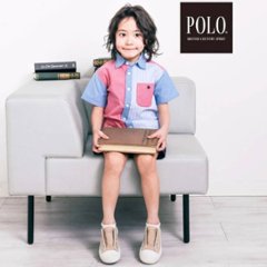SLAP SLIP(スラップスリップ) 「【POLO BCSコラボ】切り替え半袖シャツ」(80~130cm) メール便送料198円対応可画像