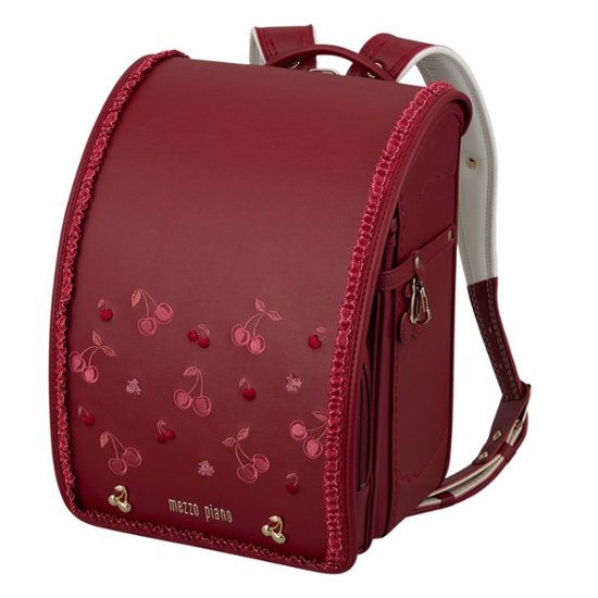 メゾピアノランドセル2027年「エレガンスチェリー」 【当店だけのオリジナルダブル特典付】 安心のメーカー6年間保証画像