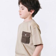 nexchic (ネクシック) 「デニムポケット付きTシャツ」(130-150cm)　メール便送料198円対応画像