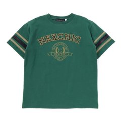 nexchic (ネクシック) 「パッチロゴ付きメッシュ袖Tシャツ」(130-150cm)　メール便送料198円対応画像