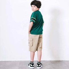 nexchic (ネクシック) 「パッチロゴ付きメッシュ袖Tシャツ」(130-150cm)　メール便送料198円対応画像
