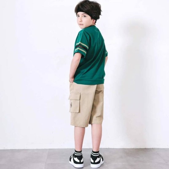 nexchic (ネクシック) 「パッチロゴ付きメッシュ袖Tシャツ」(130-150cm)　メール便送料198円対応画像