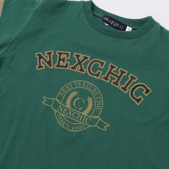 nexchic (ネクシック) 「パッチロゴ付きメッシュ袖Tシャツ」(130-150cm)　メール便送料198円対応画像