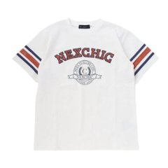 nexchic (ネクシック) 「パッチロゴ付きメッシュ袖Tシャツ」(130-150cm)　メール便送料198円対応画像