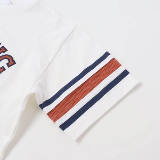 nexchic (ネクシック) 「パッチロゴ付きメッシュ袖Tシャツ」(130-150cm)　メール便送料198円対応画像