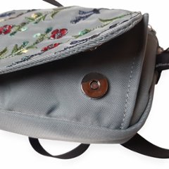 SUPER HAKKA glanta 「フラワーストライプ刺繍ミニショルダーバッグ」F画像