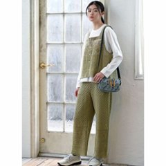 SUPER HAKKA glanta 「フラワーストライプ刺繍ミニショルダーバッグ」F画像