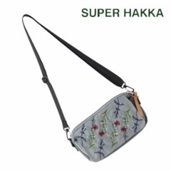 SUPER HAKKA glanta 「フラワーストライプ刺繍ミニショルダーバッグ」Fの画像