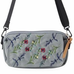 SUPER HAKKA glanta 「フラワーストライプ刺繍ミニショルダーバッグ」F画像