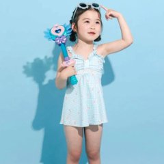 SLAP SLIP「ギンガムチェック総柄 ワンピース型 スイムウェア」 (90-130cm)画像