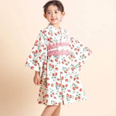 SLAP SLIP 「カンタン着付けショート丈プルオーバー浴衣+帯セット (80-130cm) 画像