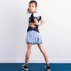 nexchic (ネクシック) 「セーラーカラー風レース切り替えTシャツ」(130-150cm)　メール便送料198円対応画像