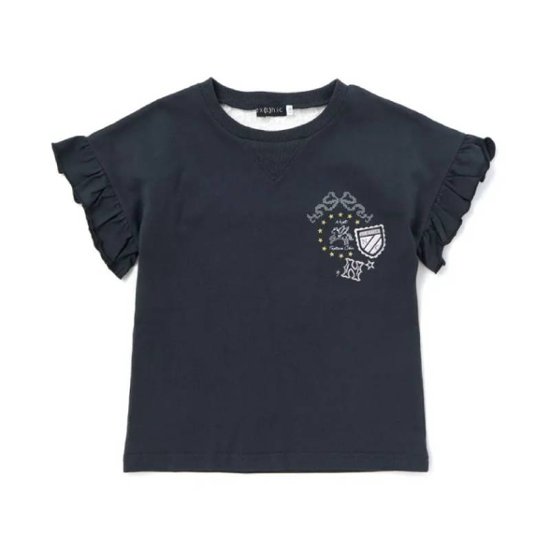 nexchic (ネクシック) 「セーラーカラー風レース切り替えTシャツ」(130-150cm)　メール便送料198円対応画像