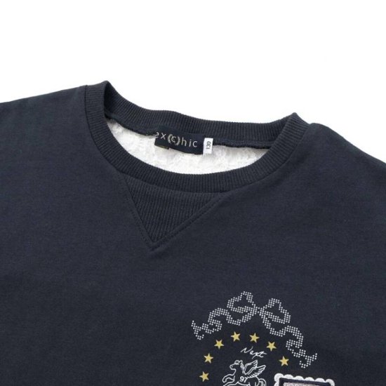 nexchic (ネクシック) 「セーラーカラー風レース切り替えTシャツ」(130-150cm)　メール便送料198円対応画像