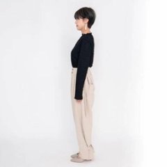 MUUNAA「ポリエステルツイルミドルワイドパンツ」FREE   画像