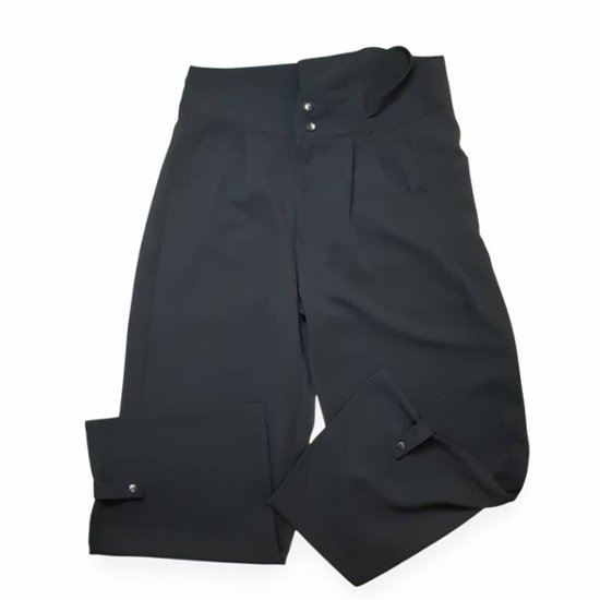 MUUNAA「ポリエステルツイルミドルワイドパンツ」FREE   画像