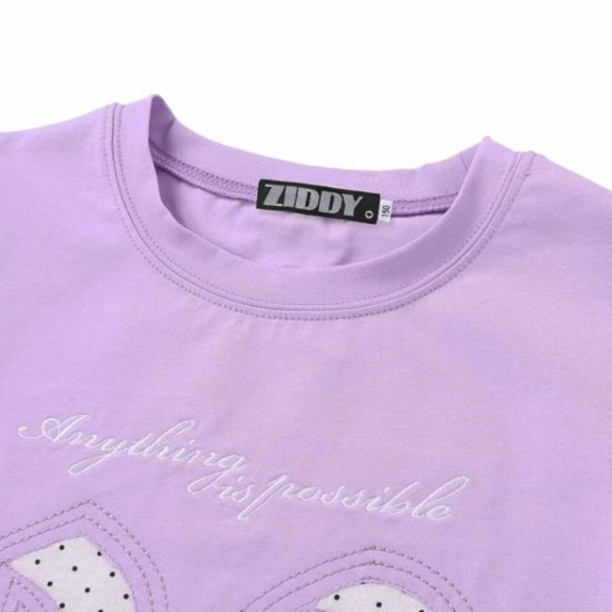 ZIDDY「【接触冷感】ナンバー 抜きアップリケ Tシャツ」 (140-160cm)　【メール便送料198円対応】画像