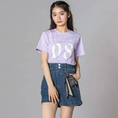 ZIDDY「【接触冷感】ナンバー 抜きアップリケ Tシャツ」 (140-160cm)　【メール便送料198円対応】画像